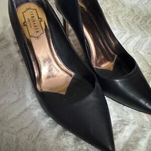 Ted Baker Black Leather Heels